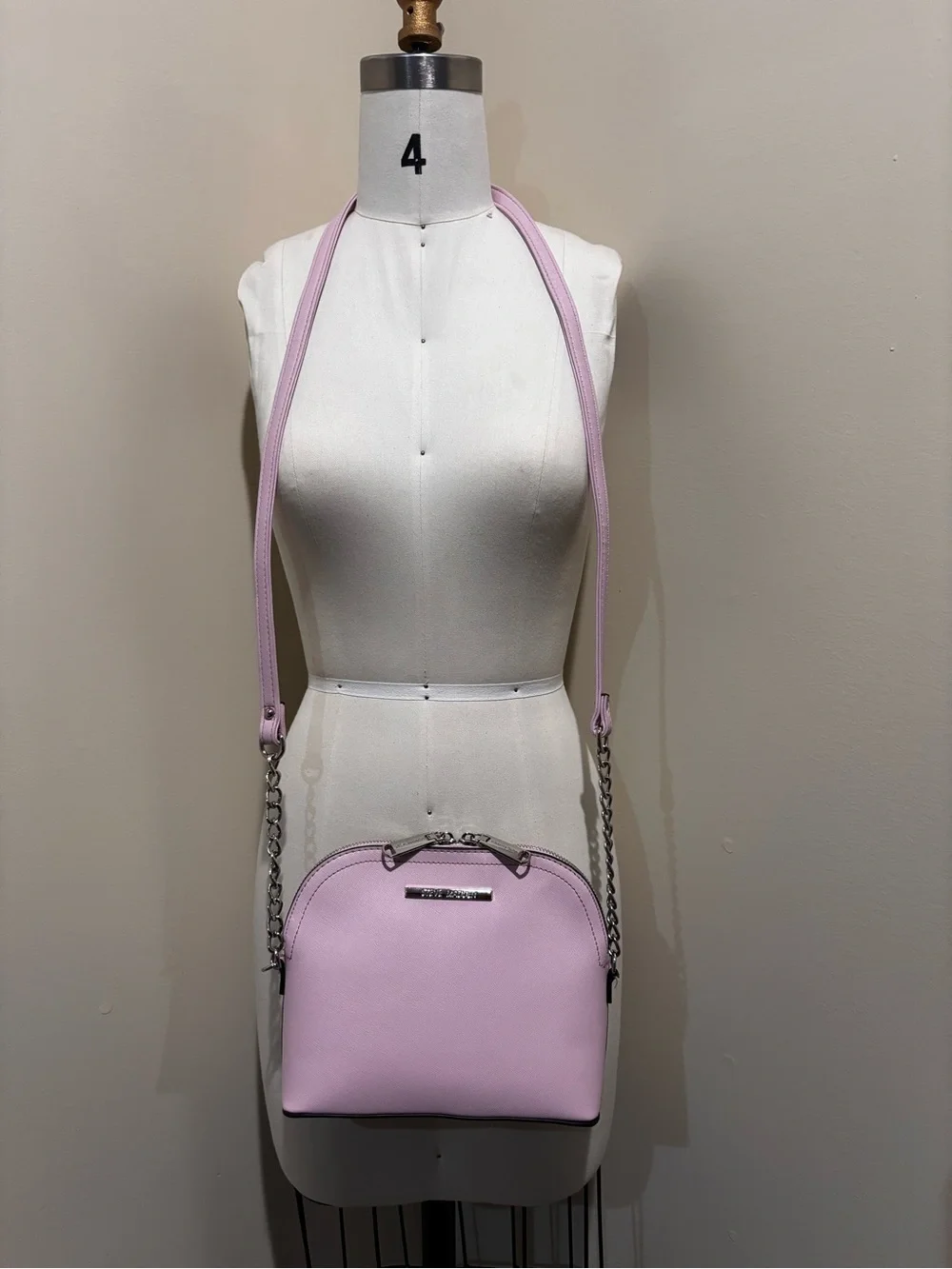 Steve Madden Light Pink Crossbody with Chain Strap
